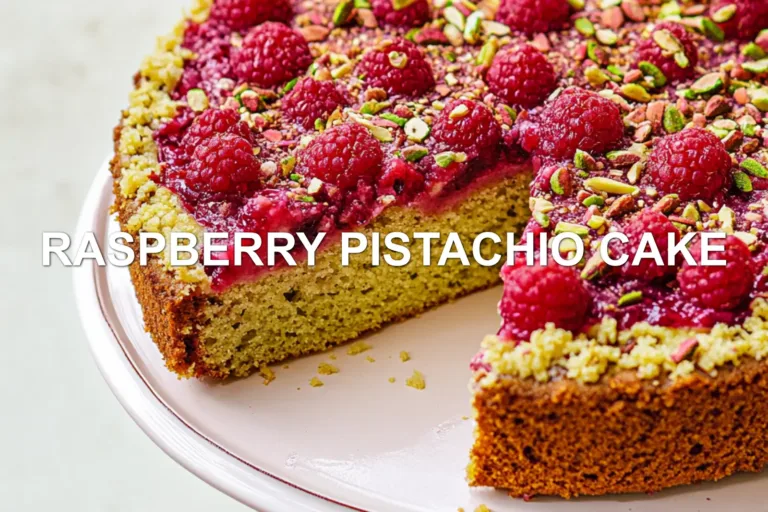How to Make Irresistible Raspberry Pistachio Cake