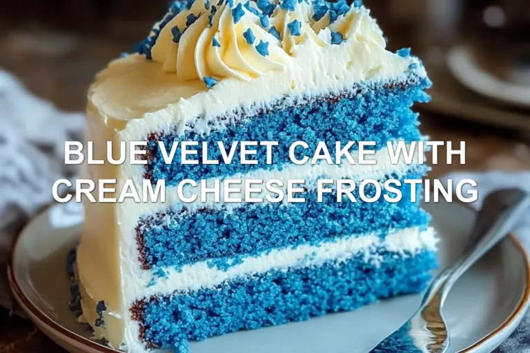 How to Create a Vibrant Blue Velvet Cake at Home