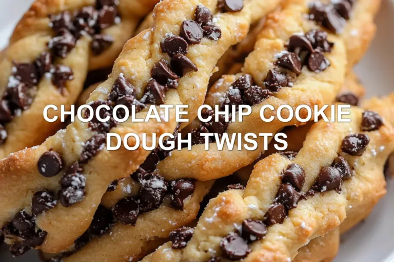 Chocolate Chip Cookie Dough Twists: A Sweet Baking Secret