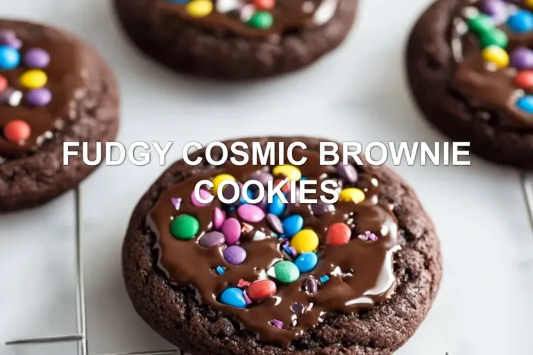 How to Make Fudgy Cosmic Brownie Cookies Today