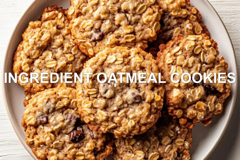 Ingredient Oatmeal Cookies: Simple Recipe You Will Love