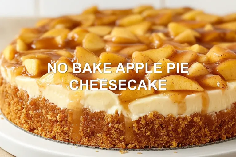 Delicious No Bake Apple Pie Cheesecake Recipes