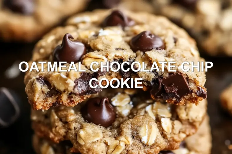 Oatmeal Chocolate Chip Cookie Wonders: Ultimate Easy Recipe