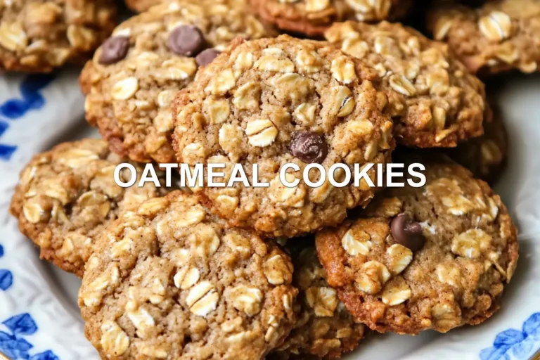 Enjoy Soft Chewy Oatmeal Cookies with Love
