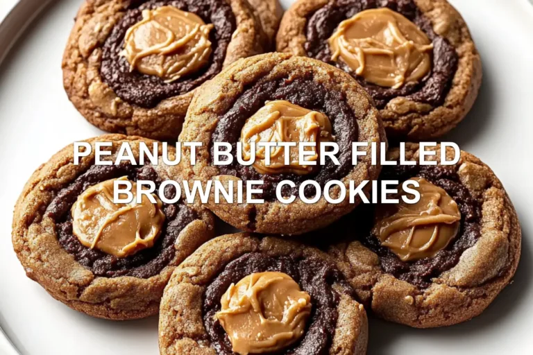 How to Make Peanut Butter Filled Brownie Cookies