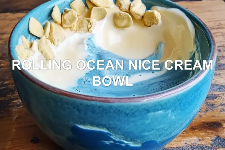 Rolling Ocean Nice Cream Bowl for a Tantalizing Morning