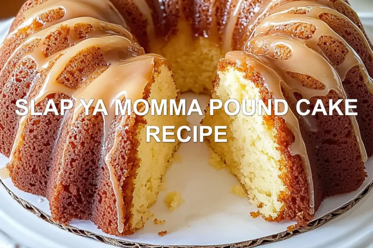 Slap Ya Momma Pound Cake Recipe: A Must-Try Delight