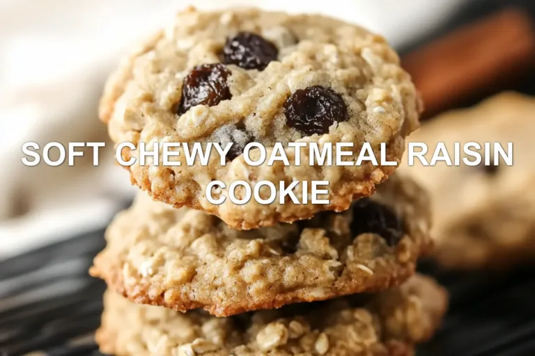 How to Make the Best Soft Chewy Oatmeal Raisin Cookie