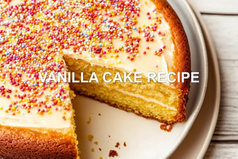 Vanilla Cake Recipe: Perfect Two Layer Homemade Cake