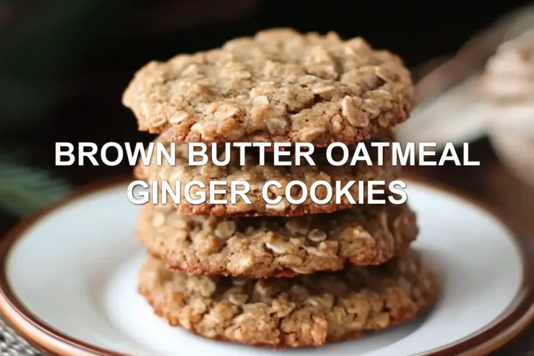 How to Make Perfect Brown Butter Oatmeal Ginger Cookies