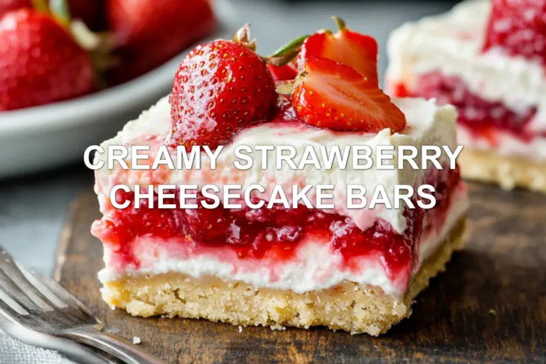 How to Make Creamy Strawberry Cheesecake Bars Quick