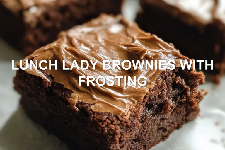 Ultimate Lunch Lady Brownies with Frosting Simple Homemade Recipe