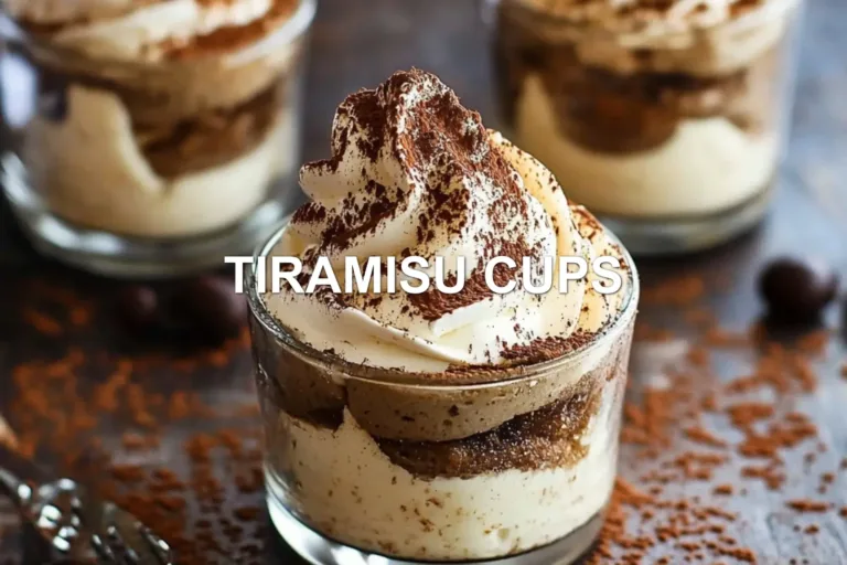 Delicious Tiramisu Cups Recipe for Any Party
