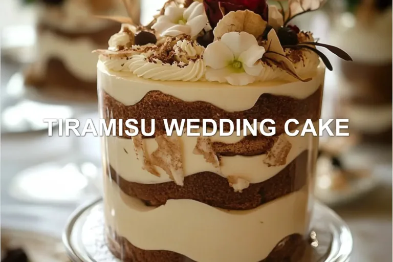 Crafting the Perfect Tiramisu Wedding Cake: A Must-Try Guide