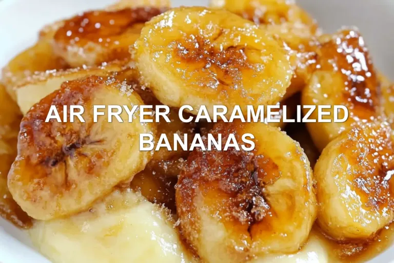 Air Fryer Caramelized Bananas Easy Recipe Perfect Now