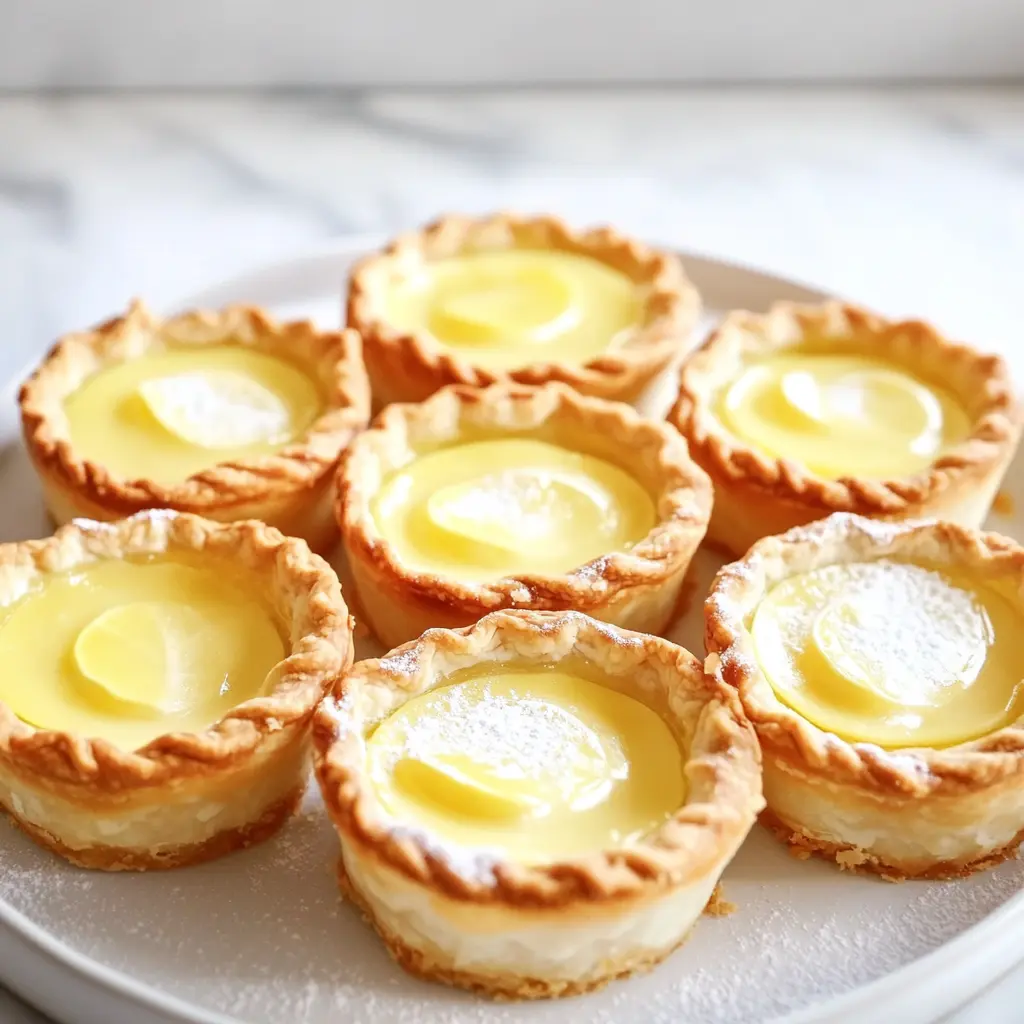 Baby Lemon Impossible Pies Recipe Easy and Delicious 2 Baby Lemon Impossible Pies centered hero view, clean and uncluttered