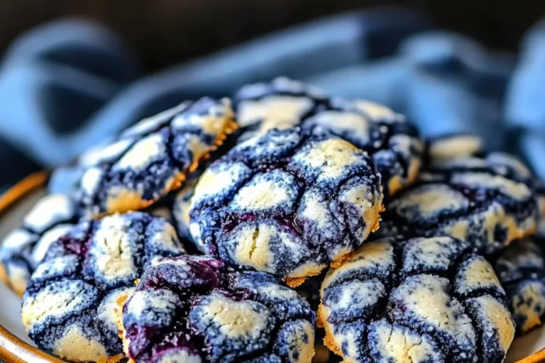 Blueberry Crinkle Cookies Recipe Easy Irresistible Treat