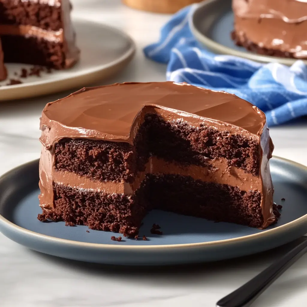 How to Make Chocolate Box Cake Better: 5 Easy Tricks 2 Upgraded chocolate box cake with rich, moist texture and deep chocolate color