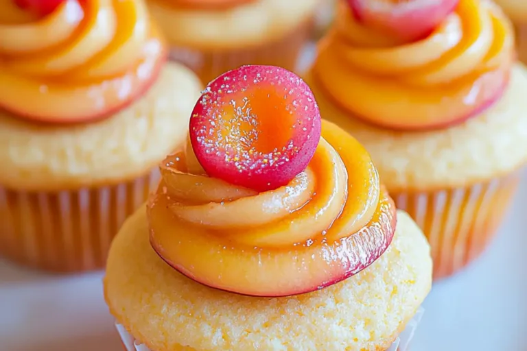 Peach Bellini Cupcakes Recipe Easy and Irresistible