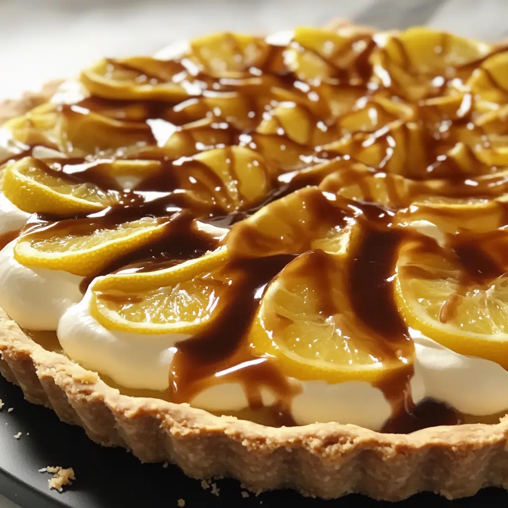 5 Ingredient No Bake Lemon Tart Ultimate Easy Recipe 1 5 INGREDIENT NO BAKE LEMON TART ULTIMATE centered hero view, clean and uncluttered