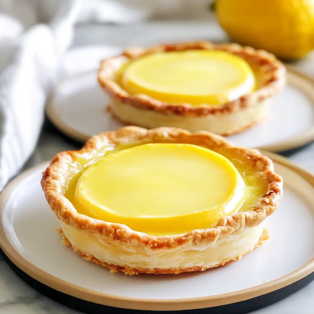 Baby Lemon Impossible Pies Recipe Easy and Delicious 1 BABY LEMON IMPOSSIBLE PIES centered hero view, clean and uncluttered