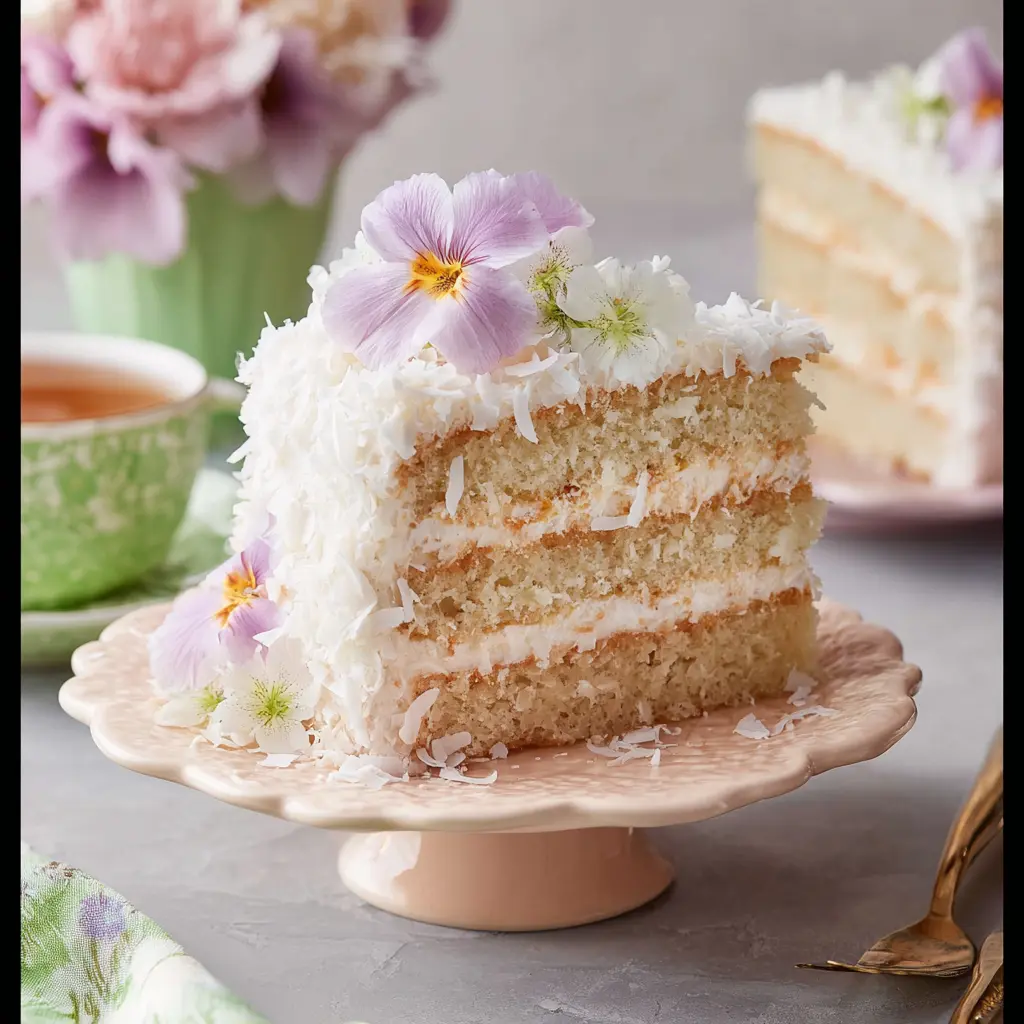 Coconut Layer Cake Easy Stunning Recipe Your Heart Will Love 1 coconut layer cake for bridal shower