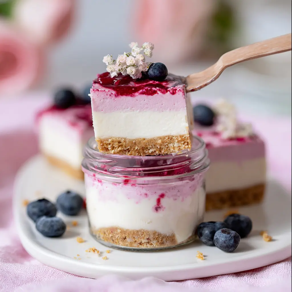 No Bake Protein Cheesecake Bars Satisfying Real New Way to Love Dessert 1 Vanilla Greek yogurt protein cheesecake bars for brunch