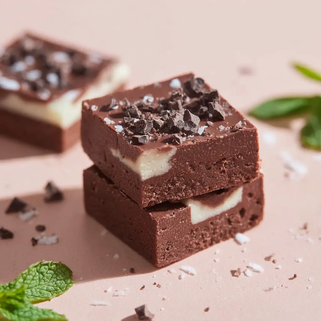 Protein Fudge Chocolate Peppermint Rich Satisfying Treat You Need to Make 1 Medjool date chocolate peppermint fudge holiday gift