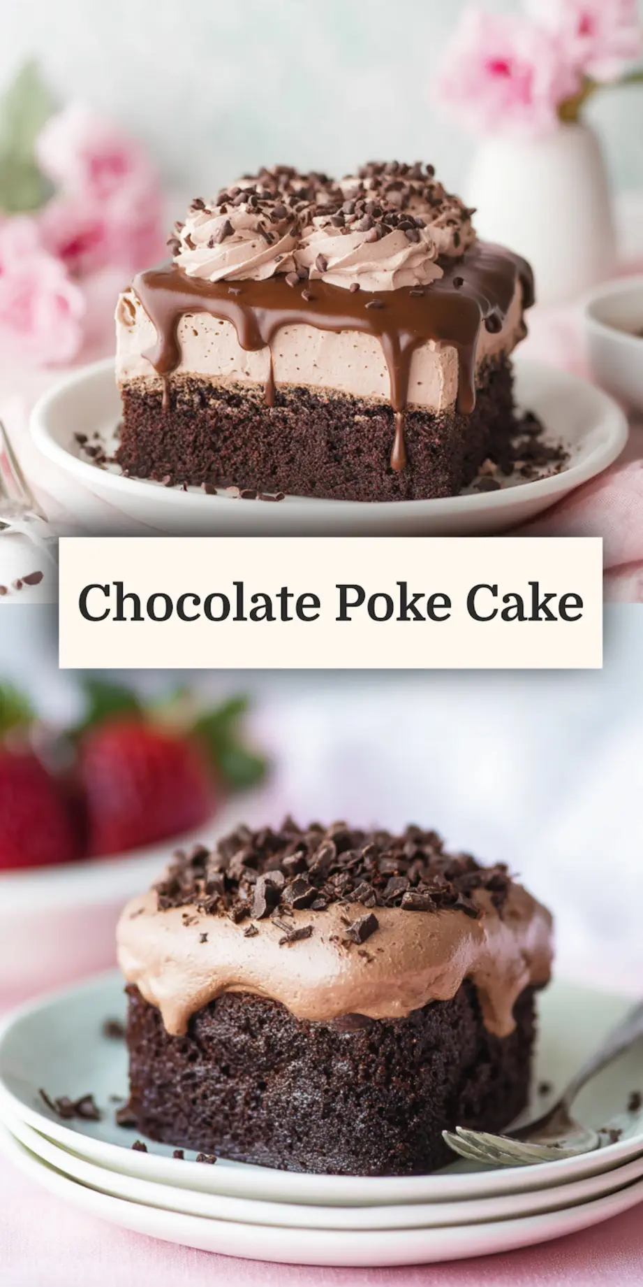 Chocolate Poke Cake Irresistible Rich Dessert You Need to Make Now 3 Chocolate poke cake party dessert