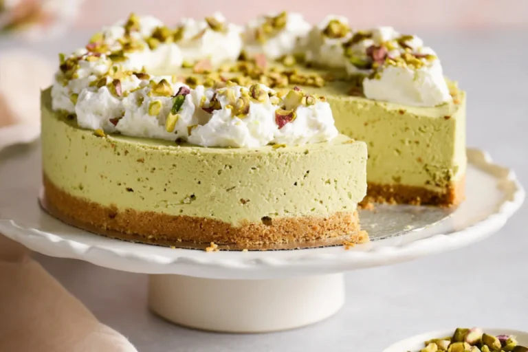 No Bake Pistachio Cheesecake Is the Most Irresistible Easy Dessert You Will Love