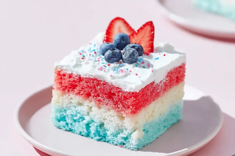 Red White Blue Poke Cake This Beautiful Vibrant Best Summer Recipe